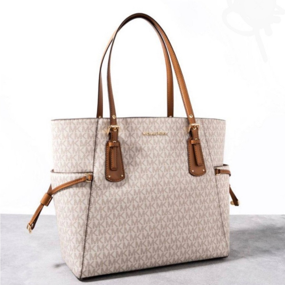 MICHAEL MICHAEL KORS Voyager Logo  East West Tote Bag